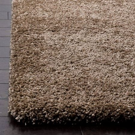 Modern Beige Shaggy Hall Rug